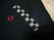 フレッドペリー 半袖ポロシャツ黒チェッカーSサイズ_画像5