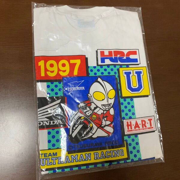 鈴鹿 8耐 鈴鹿8耐 Tシャツ ホワイト 鈴鹿サーキット ウルトラマン 1997 ウルトラマンレーシング 記念Tシャツ 新品未開封