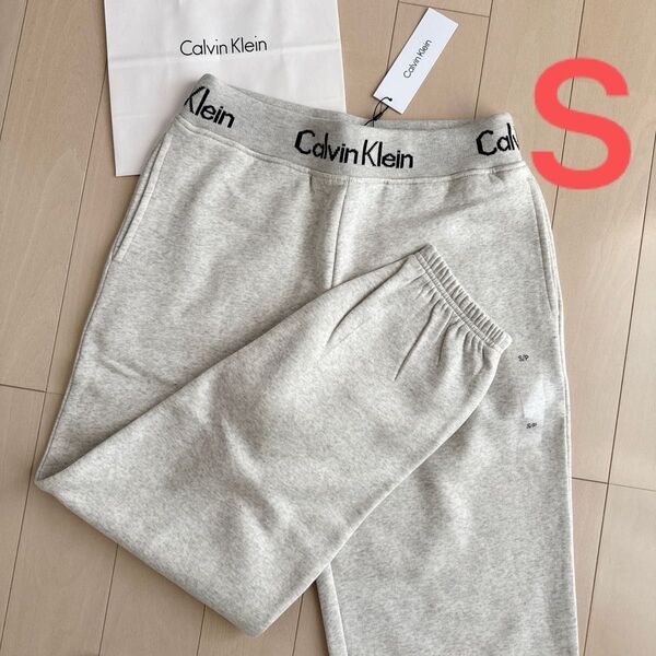 タグ付き Calvin Klein カルバンクライン スウェットパンツ ジョガーパンツ S M スウェット パンツ グレー ハワイ