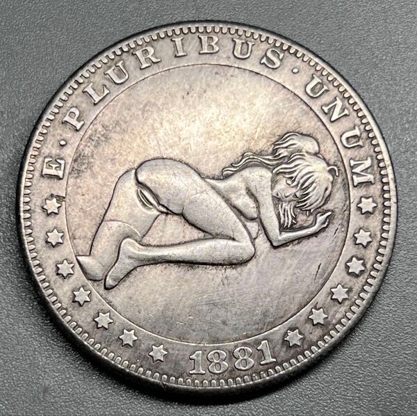 1881年 アメリカ古銭 イーグル 大型銀貨 1ドル コイン モルガン