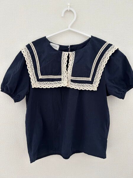 emi + ブラウス セーラー襟ブラウス 半袖ブラウス セーラー服 ロリィタブラウス
