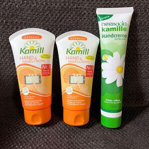 新品 ドイツ製 カモミールの香り Kamill カミール Herbacin ハーバシン ハンドクリーム 3本セット