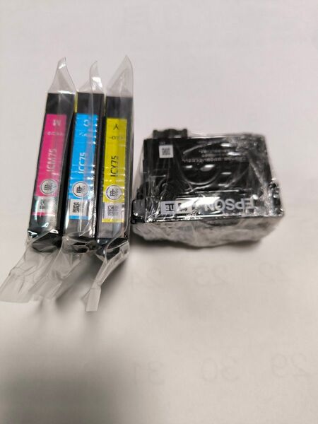 EPSON 純正インクカートリッジ 4個セット ICY75 ICM75 ICC75 ICBK75