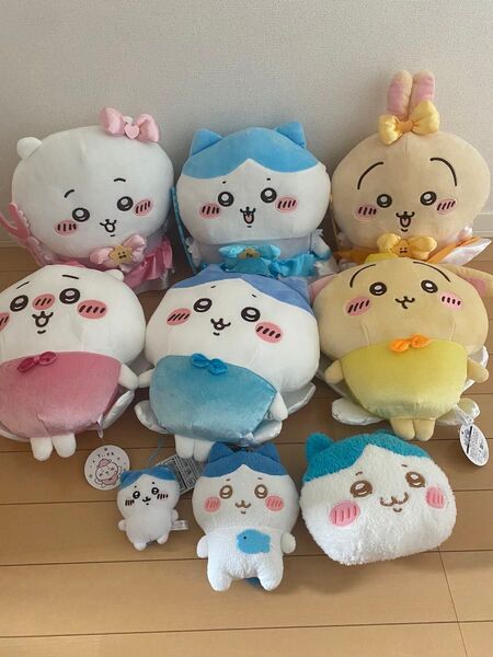 ちいかわ まじかるちいかわ 妖精なちいかわ ぬいぐるみ ハチワレ うさぎ がま口 フェイスポーチ ぱっつん