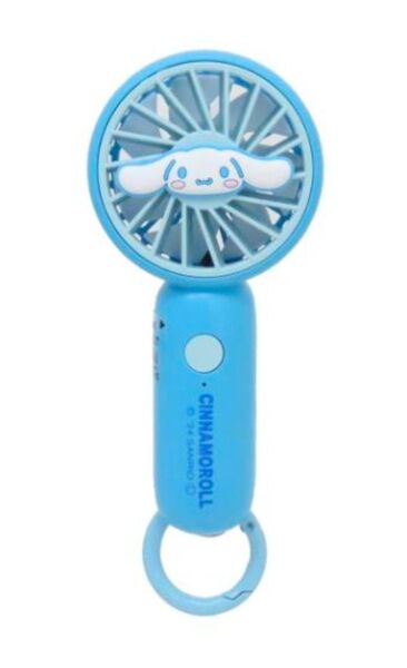 携帯用扇風機 カラビナ付きminiFAN シナモロール サンリオ ジェイズプランニング ミニファン USB充電 新品
