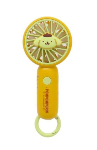 携帯用扇風機 ポムポムプリン カラビナ付きminiFAN サンリオ ジェイズプランニング ミニファン USB充電 新品