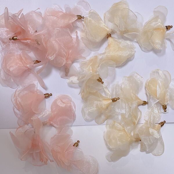 【20個】花びら チャーム ハンドメイド アクセサリー パーツ