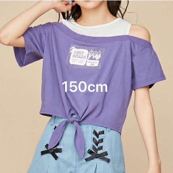 150cm ジェニィラブUVカット接触冷感ドッキング風Tシャツ 新品