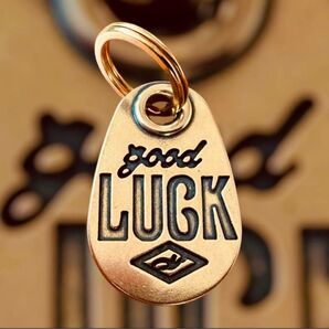 真鍮 good LUCK キーホルダー 幸運 アメカジ ラッキー