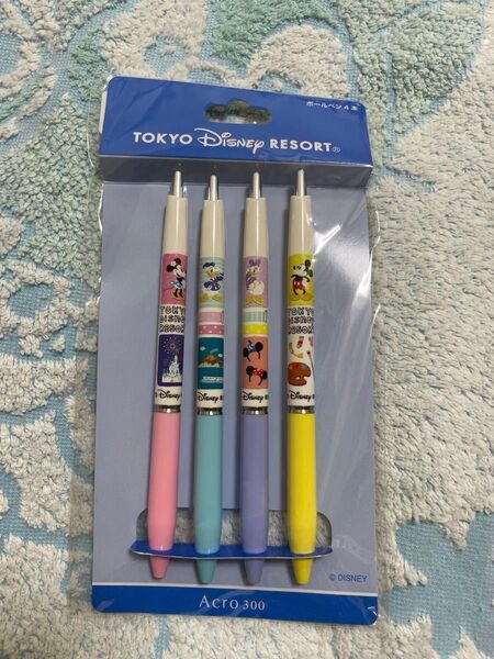 【新品未開封】東京ディズニーリゾート ボールペン 4本セット