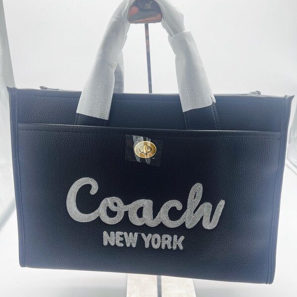 コーチ COACH coach カーゴ トート ラージ ブラック ペブルレザー