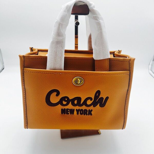 コーチ COACH coach カーゴ トート スモール ブラウン 茶 ペブルレザー