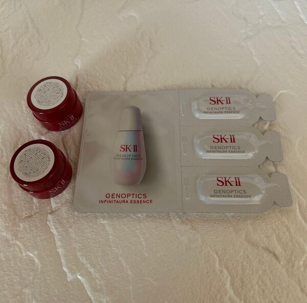 SK-II スキンパワーアドバンストクリーム 美容クリーム ジェノプティクスインフィニットオーラエッセンス 美白サンプル 試供品