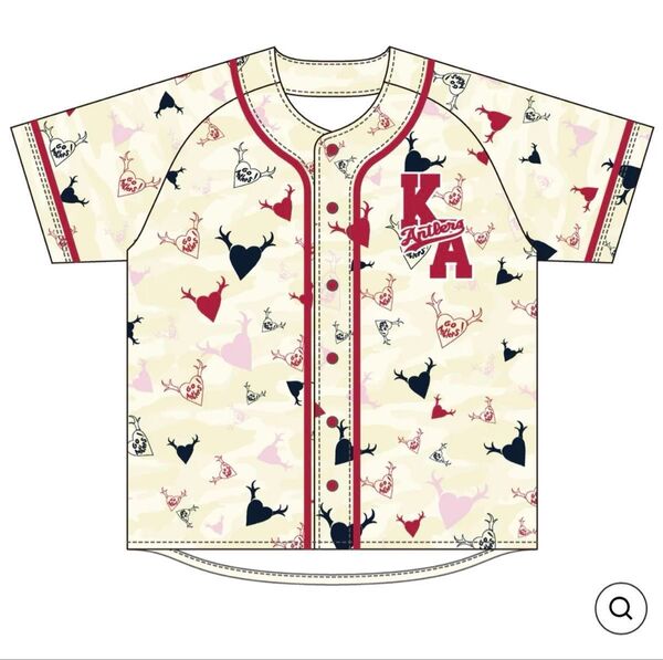 鹿島アントラーズ tuno heart ベースボールシャツ XLサイズ 40番 鈴木優磨