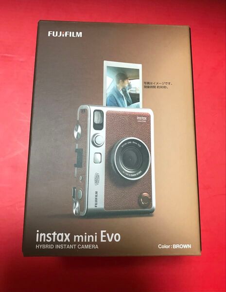 フジフイルム インスタントカメラ instax mini Evo 「チェキ」BROWN