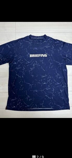 【美品】BRIEFING ブリーフィング モックネック Tシャツ L