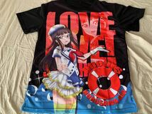 ラブライブ!サンシャイン!! 黒澤ダイヤ 青空 Jumping Heart ブラックカラーTシャツ Lサイズ 新品・未使用 Aqours_画像1