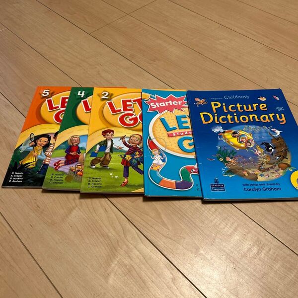 Let's Go 5冊セット+Picture Dictionary 英語教材 絵本