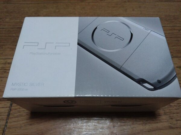 プレイステーションポータブル ミスティックシルバー PSP-3000MS 外箱、説明書、アダプター付 PSP SONY