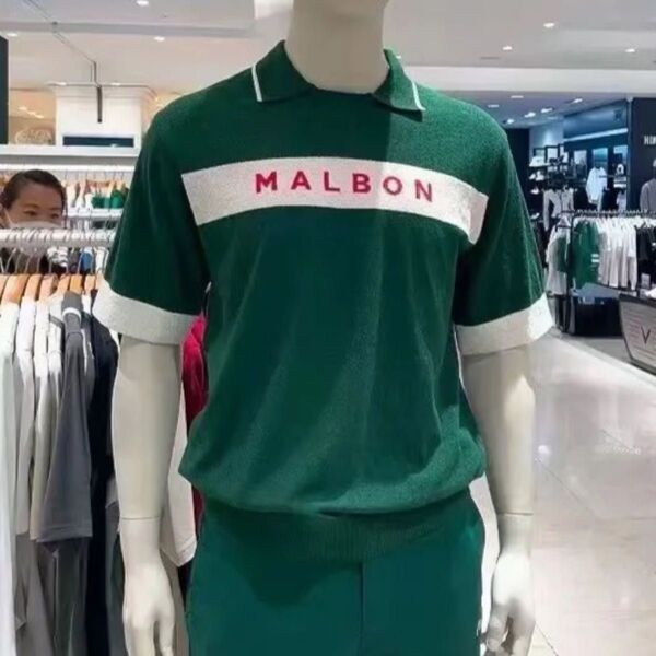 【即発送】マルボン ゴルフ メンズ ポロシャツ トップス 半袖(Mサイズ)