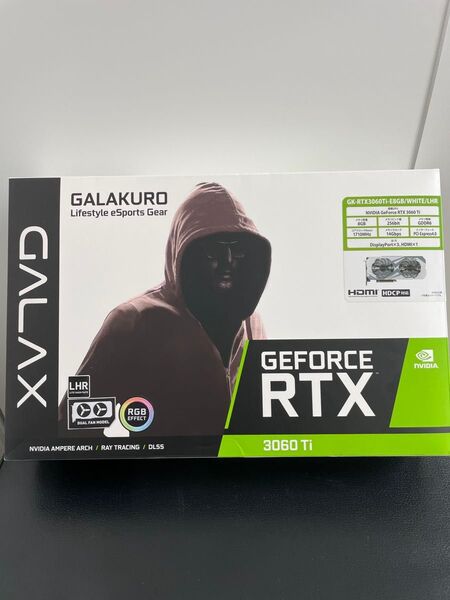 GALAKURO GAMING GG-RTX3060Ti-E8GB/DF/LHR グラフィックボード