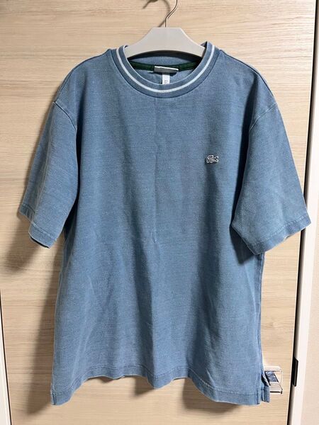 LACOSTE ラコステ 半袖 Tシャツ カットソー クルーネック 半袖Tシャツ ルーズフィット オーバーサイズ 90s