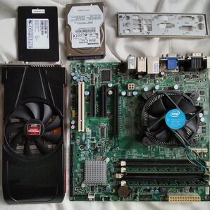 マザー+Xeon X3450+RAM8G+SSD+HDD+グラボ WIN11動作