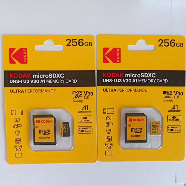 新品未開封 KODAK MicroSDXCメモリーカード 256GB 2枚