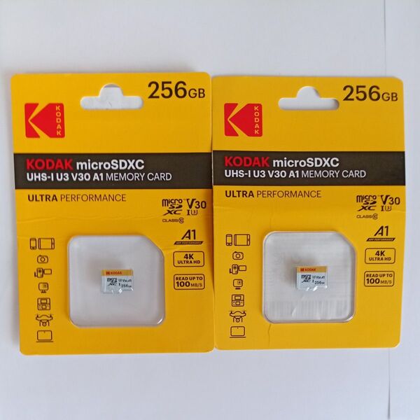 新品未開封 KODAK MicroSDXCメモリーカード 256GB 2枚