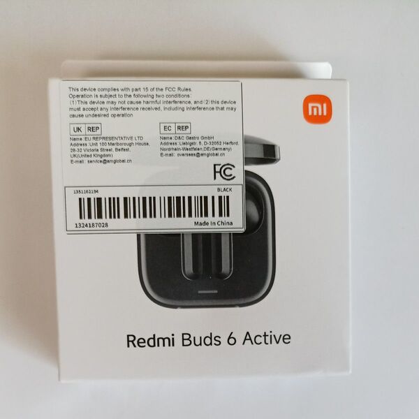 新品未開封 Xiaomi Redmi Buds 6 Active ブラック