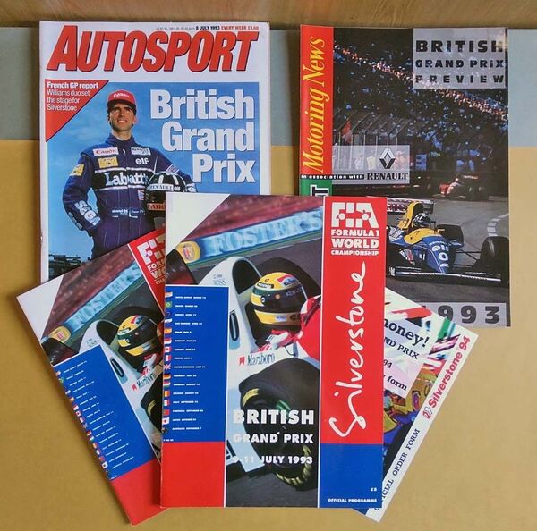 F1 1993 イギリスGP 公式プログラム&英AS誌プレビュー号他