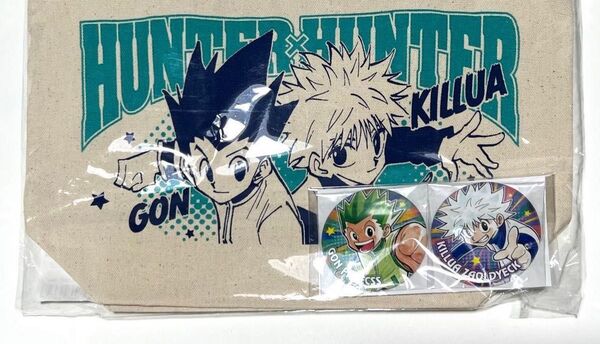 【土日限定値下げ】HUNTER × HUNTER コンビセット ゴン キルア ハンターハンター 缶バッジ 冨樫義博展 ウエハース