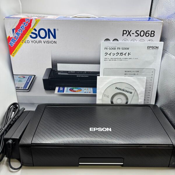EPSON インクジェットプリンター PX-S06B ジャンク扱い モバイルプリンター エプソン