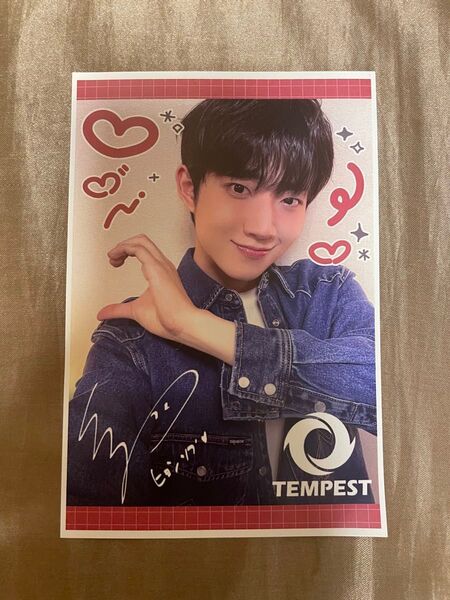 非売品 限定 TEMPEST テンペスト ヒョンソプ オリジナルポストカード なにわ男子 当時物 生写真 公式写真