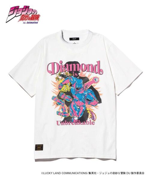 glamb ジョジョの奇妙な冒険 コラボ クレイジーダイヤモンド Tシャツ 野生爆弾くっきーさん着用 色違い L
