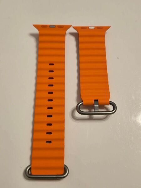 【apple純正】オーシャンバンド オレンジ 49mm