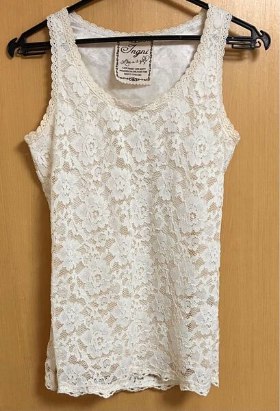 【美品】INGNI レース トップス ノースリーブ タンクトップ