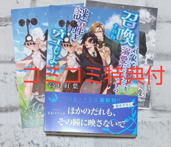 召喚された気象予報士と溺愛王太子の謎解き空もよう ◇高月紅葉 BL 5月新刊 コミコミ特典付