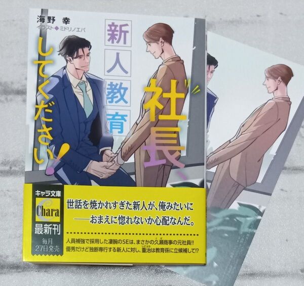 社長、新人教育してください! ◇海野幸 BL コミコミ特典付 5月新刊