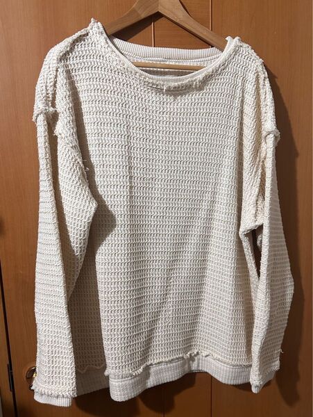★新品・未使用★NAPE/ネイプ ニットセーター アイボリー L