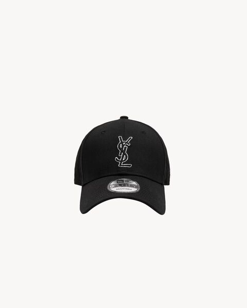 Saint Laurent ×New ERAコラボ キャップ ブラック 帽子 黒
