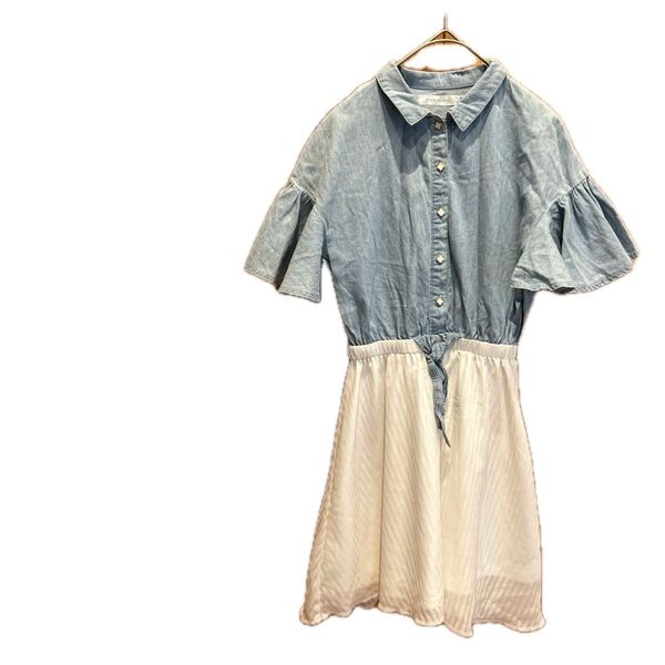 【ザショップティーケー】キッズ服 子供服140 ワンピース フレア
