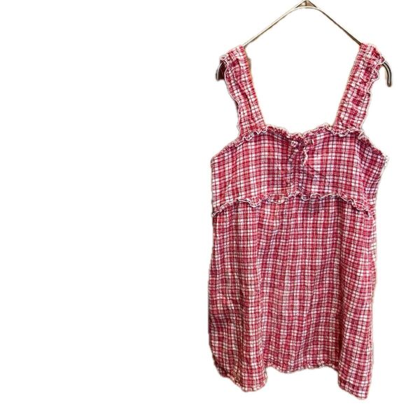 【FELICA】キッズ服 子供服 130 ワンピース チェック柄