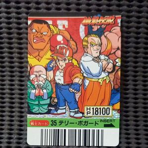 餓狼伝説 戦士カード No.35 テリー・ボガード バーコードバトラーII プリズムカード タカラ 1991年