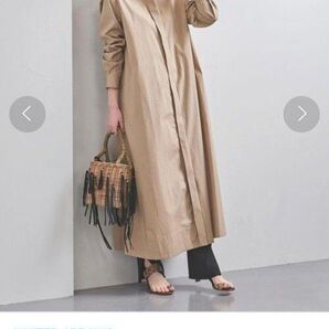 UNITED ARROWS ロングシャツワンピース ベージュ