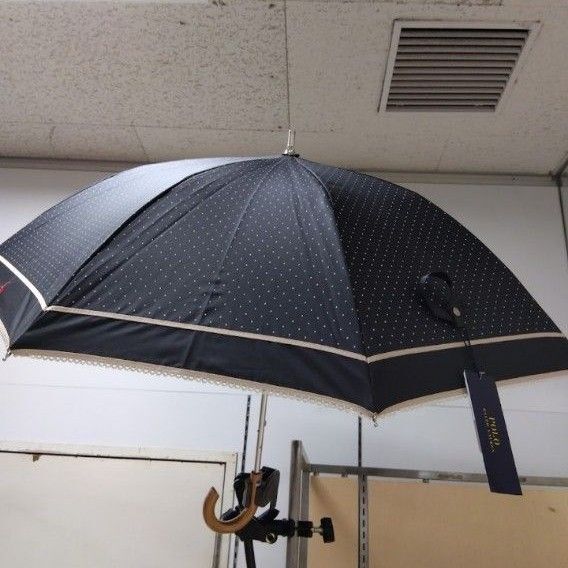 【美品】ポロ・ラルフローレン 晴雨兼用長傘 ブラック