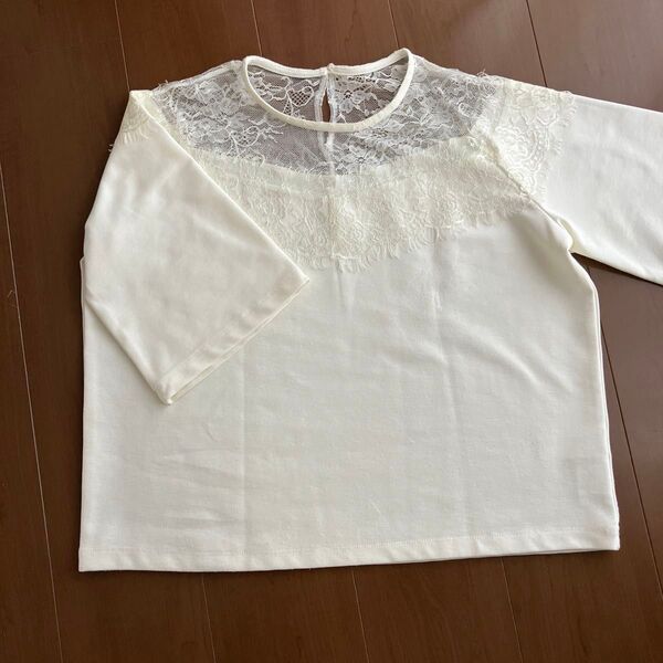 ROPE'PICNIC レース トップス カットソー オフホワイト