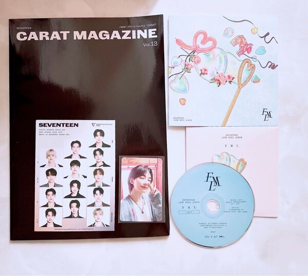 SEVENTEEN CARAT MAGAZINE vol.13 SPILL THE FEELS トレカ CD
