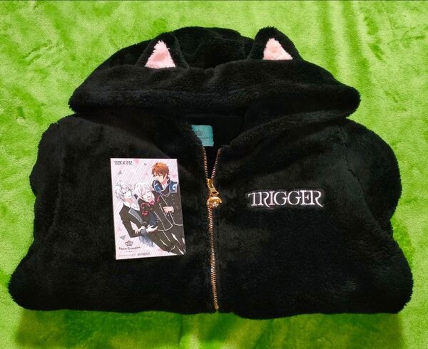 アイナナ Super Groupies TRIGGER モデル アニマル耳ボアパーカー レオパードイヤー 特典ブロマイド付