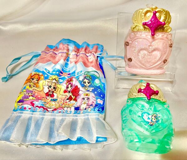 プリンセスプリキュア 巾着&香水おもちゃ3点セット